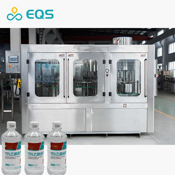 SUS316L Automatic 75% Alcohol  Disinfectant Liquid Bottle Washing Filling Capping Machine